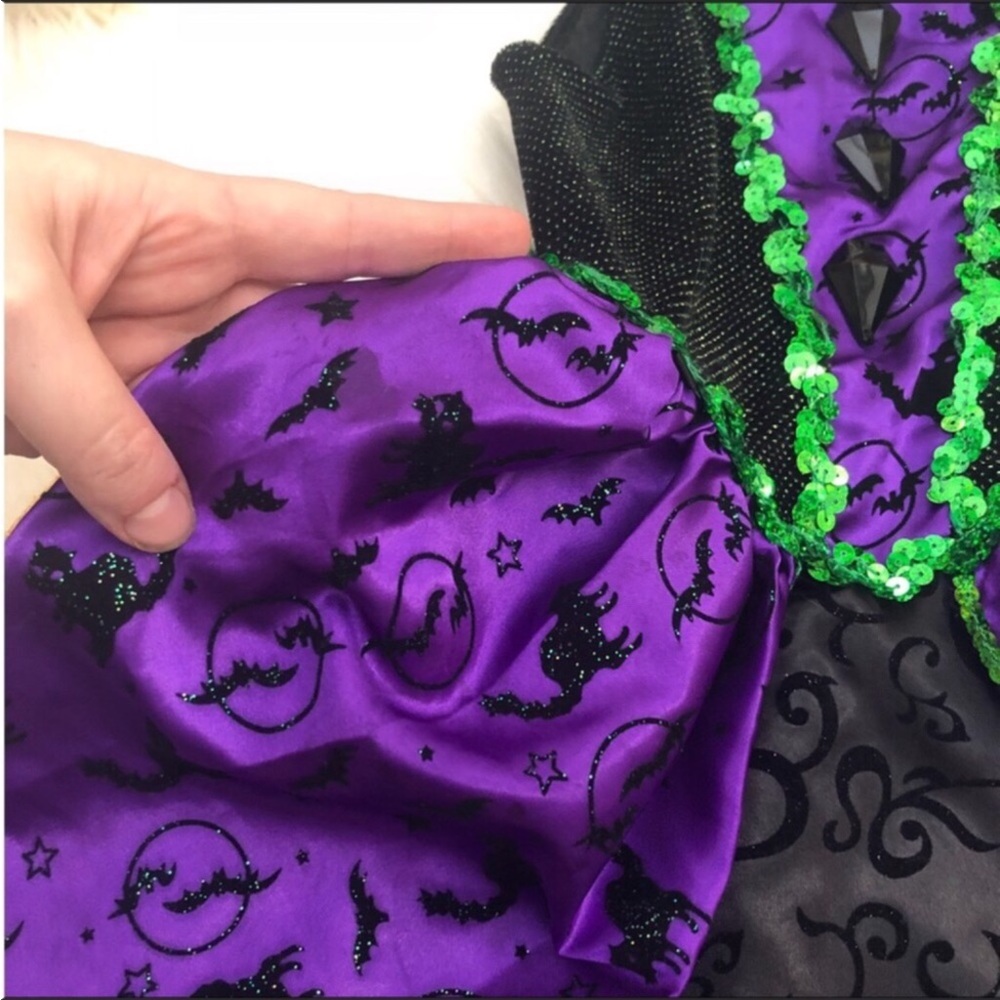 Witch Dress Costume Girls 5/6 - Picture 5 of 16